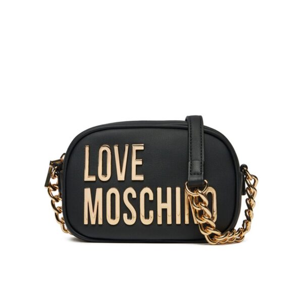 Love Moschino Black Crossbody Bag with Gold Detail