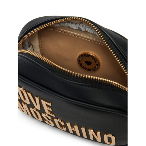 Love Moschino Black Crossbody Bag with Gold Detail - Image 3