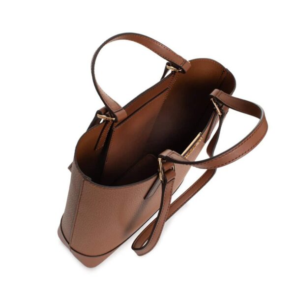 Michael Kors Leather Shopping Tote with Logo and 4 Handles - Image 3