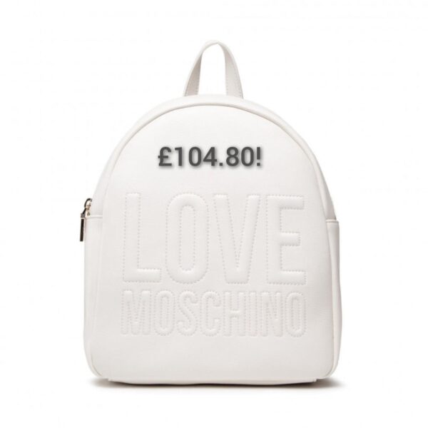 Backpack with Stitched Love Moschino Branding