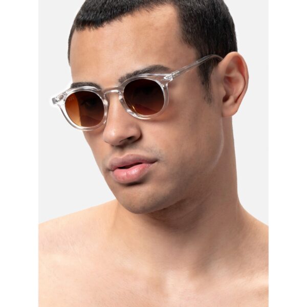 XFT Unisex Spring/Summer Acetate Sunglasses with UV3 Protection || Unisex UV3 Brown Lenses - Image 3