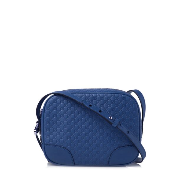 Gucci Sumptuous Blue Leather Crossbody Bag