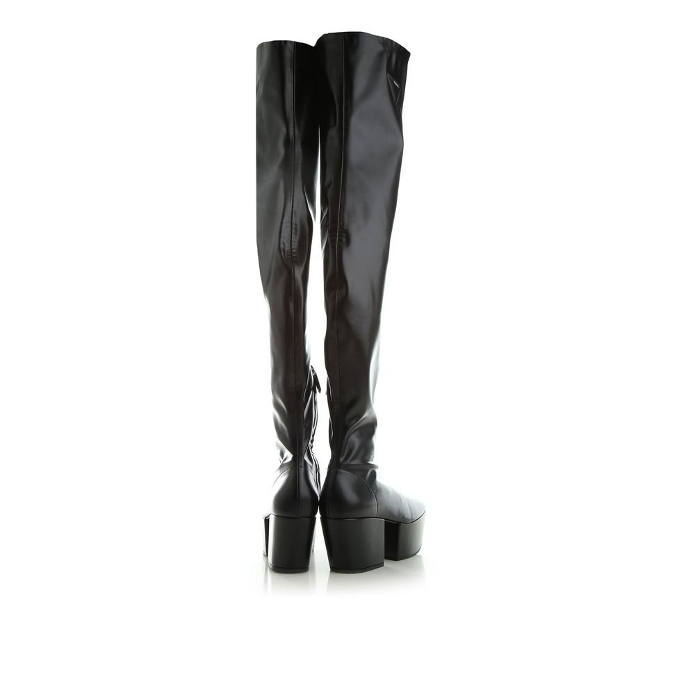 Prada Black Calfskin Over The Knee - Image 3