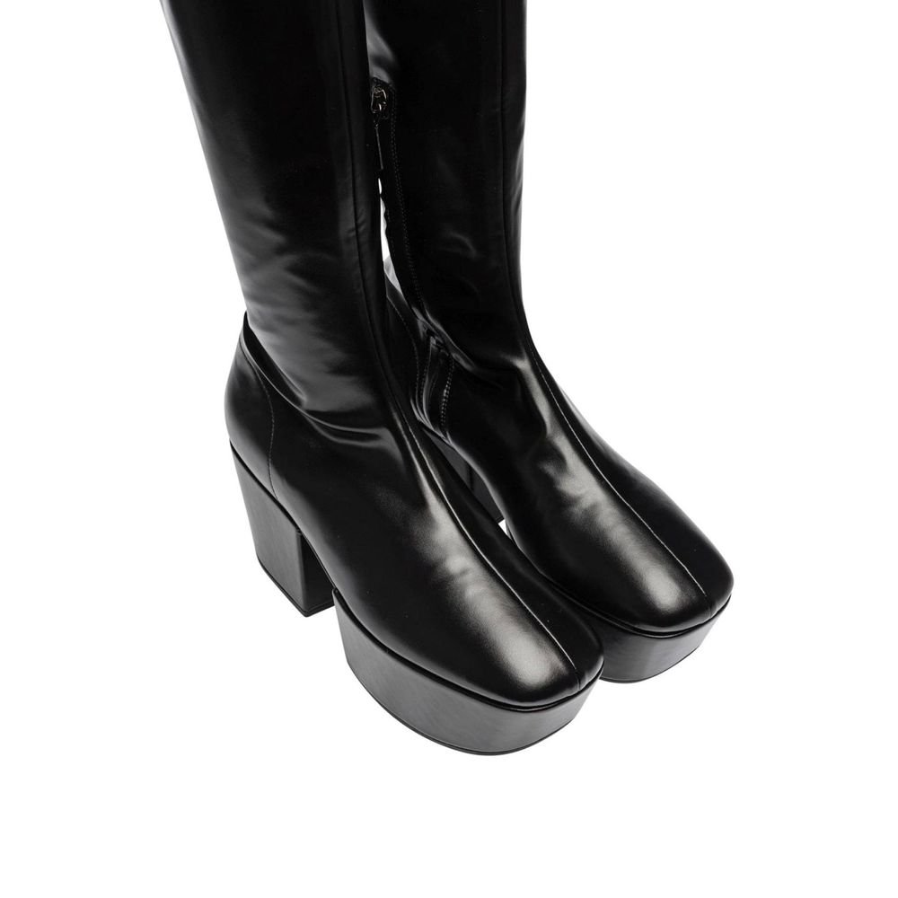 Prada Black Calfskin Over The Knee - Image 4