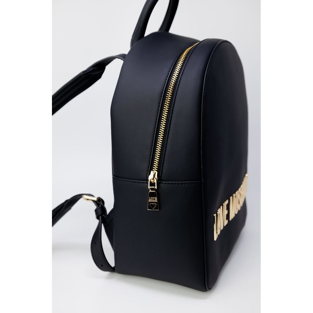 Love Moschino Black Polyethylene Backpack - Image 3