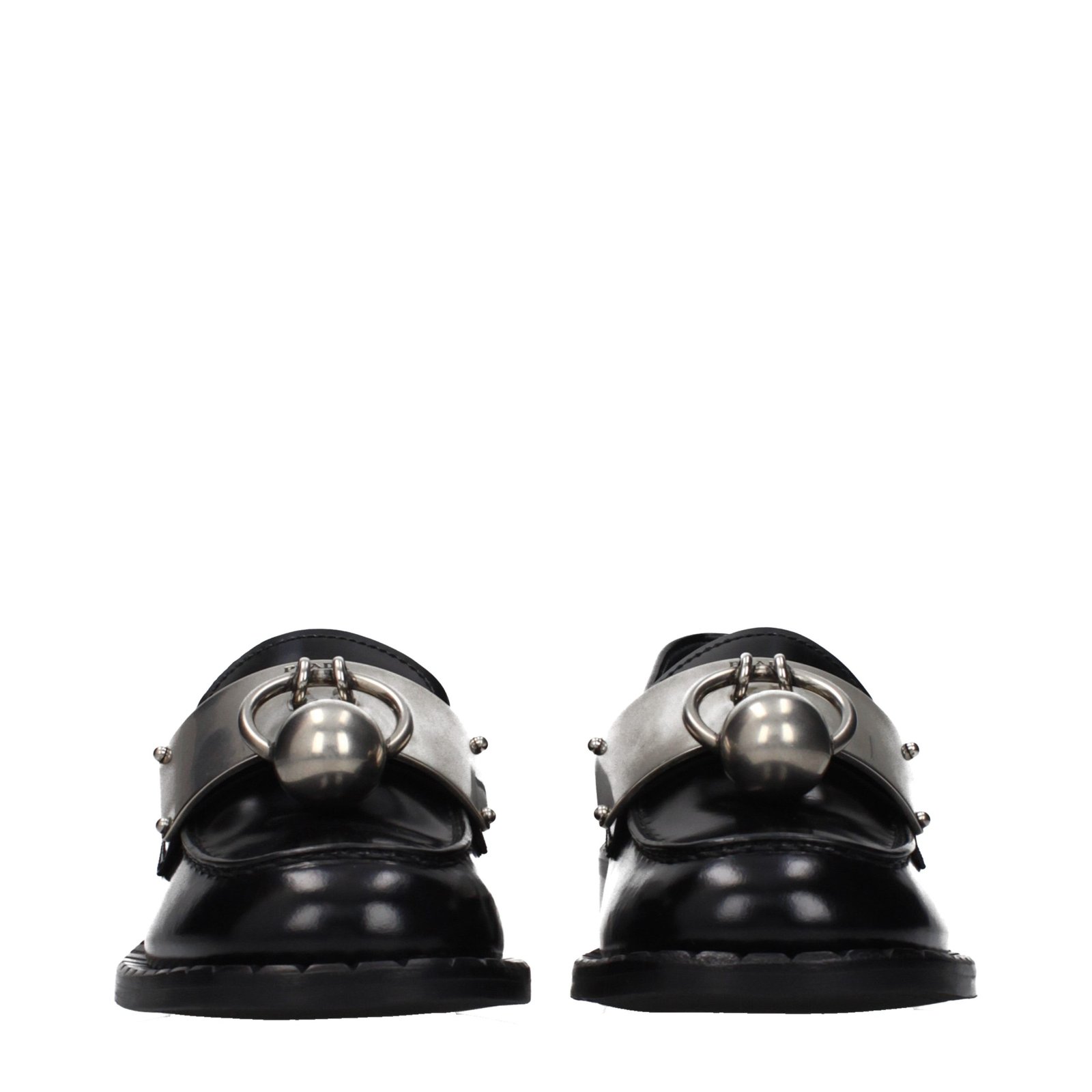 Prada Black Leather Slip-On Loafers - Image 3