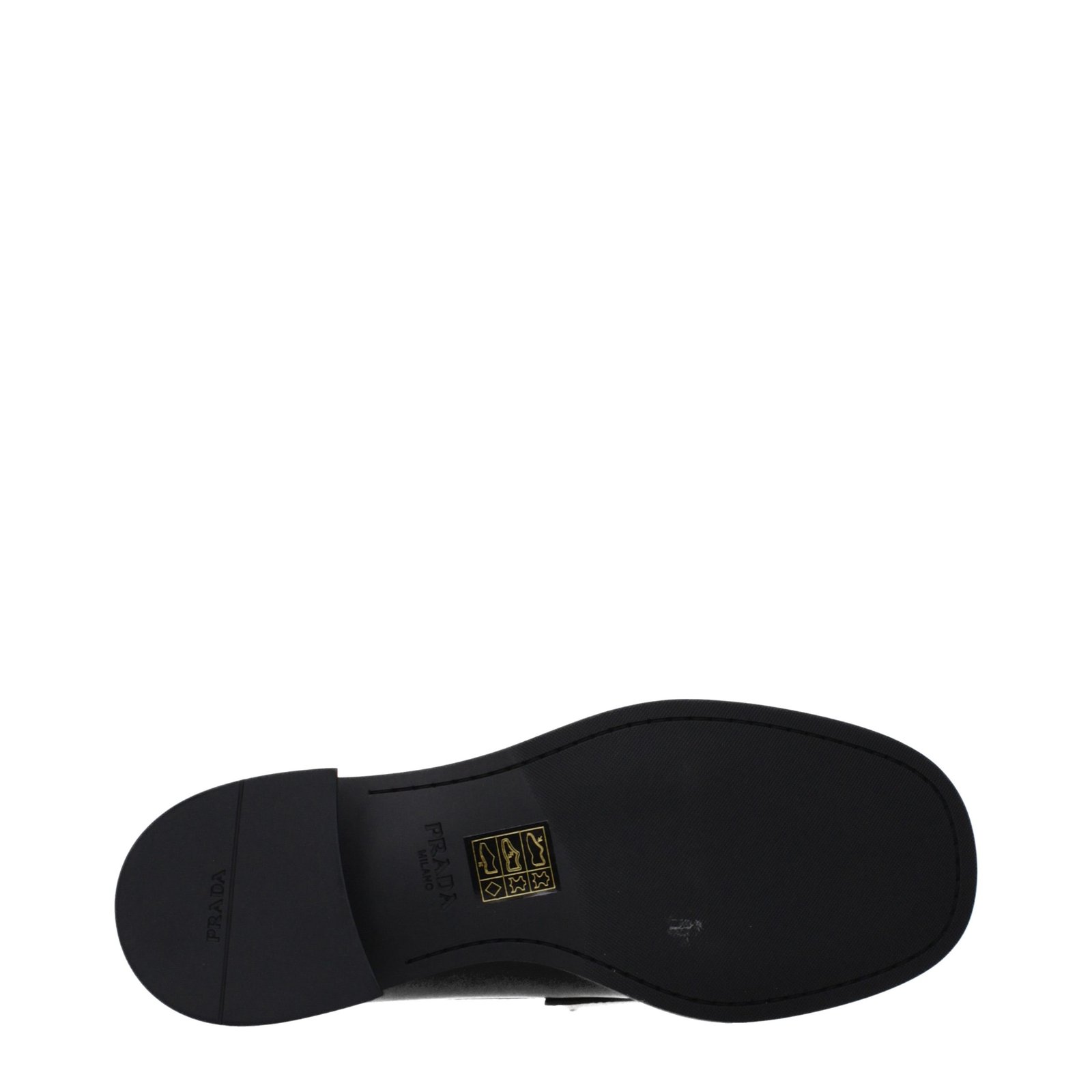 Prada Black Leather Slip-On Loafers - Image 5