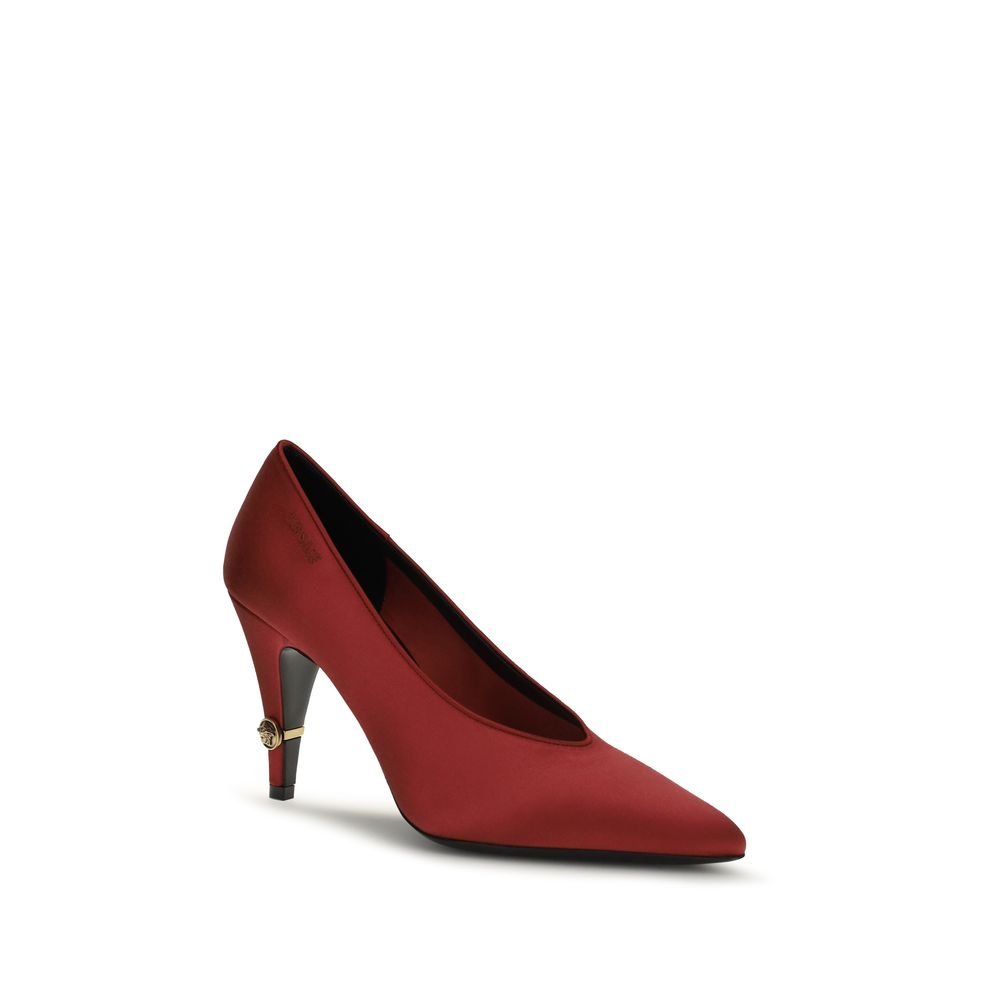 Versace Red Viscose High Heel Pumps - Image 2