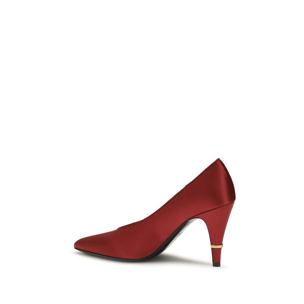 Versace Red Viscose High Heel Pumps - Image 3