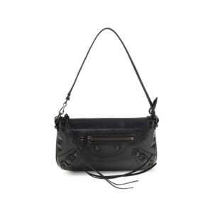 Balenciaga Black Lamb Ovis Aries Shoulder Bag