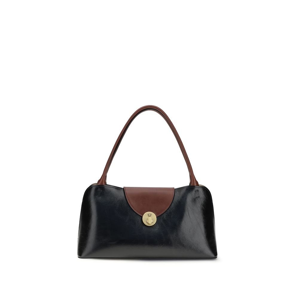 Versace Black Calf Leather Bos Taurus Shoulder Bag