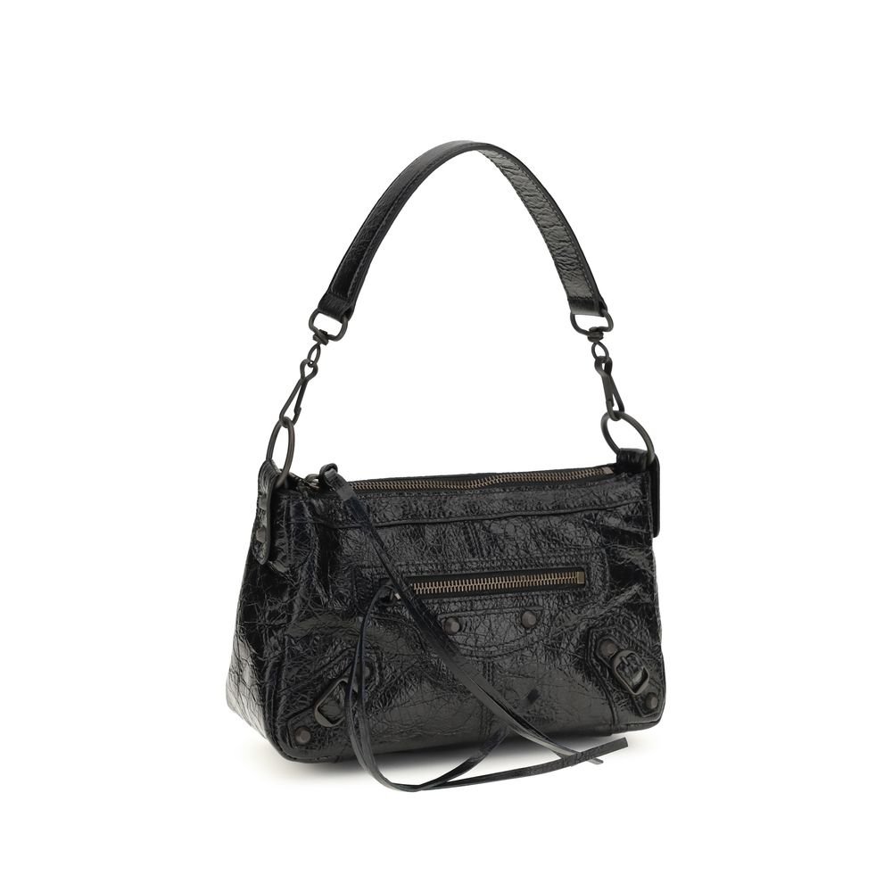 Balenciaga Black Lamb Ovis Aries Shoulder Bag - Image 2