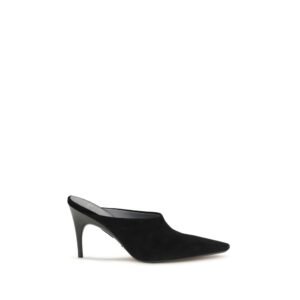 Balenciaga Black Suede Leather Mules
