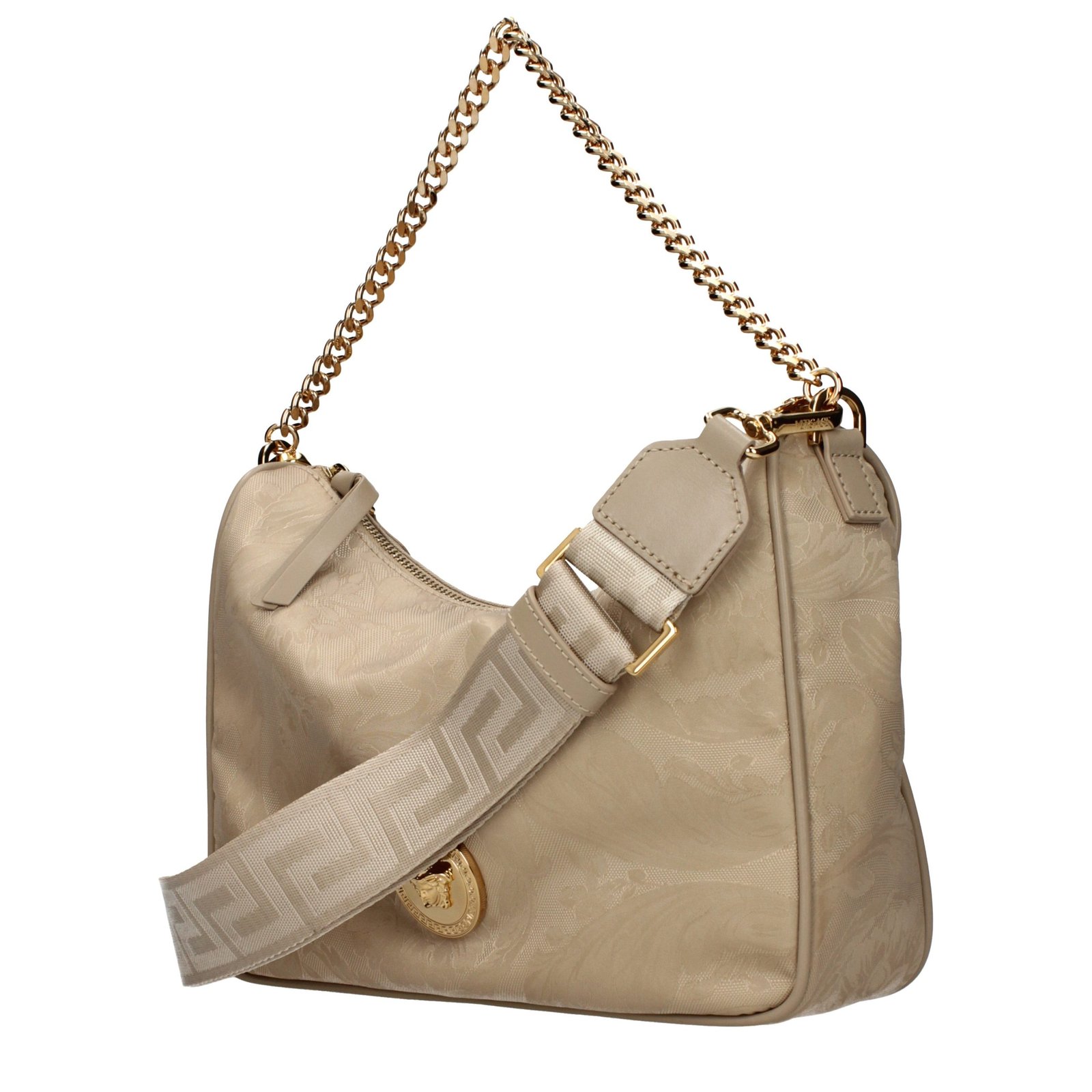 Versace Beige Fabric Handbag - Image 2