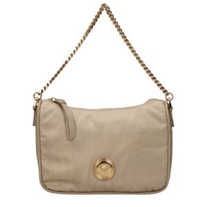 Versace Beige Fabric Handbag