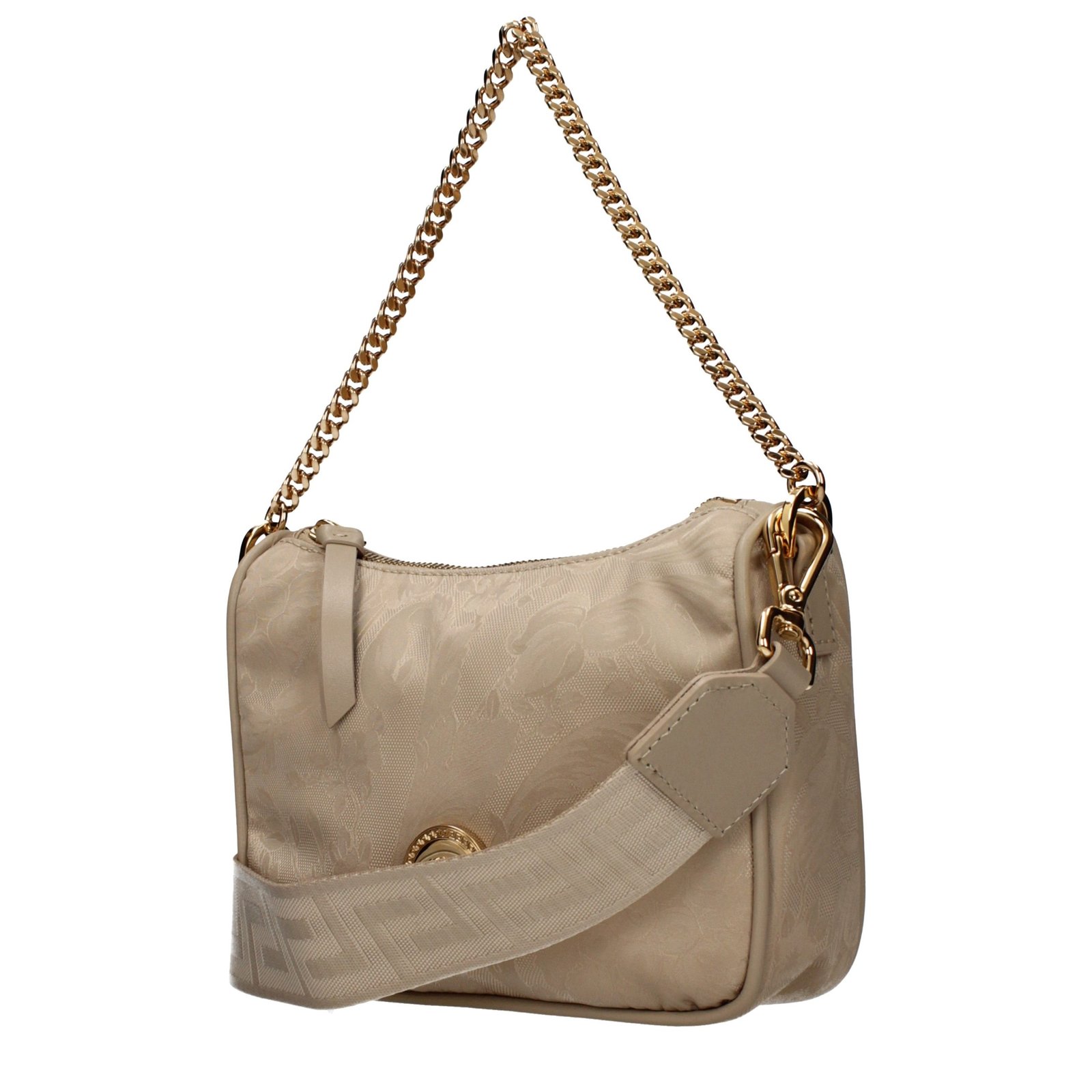 Versace Beige Fabric Handbag - Image 2