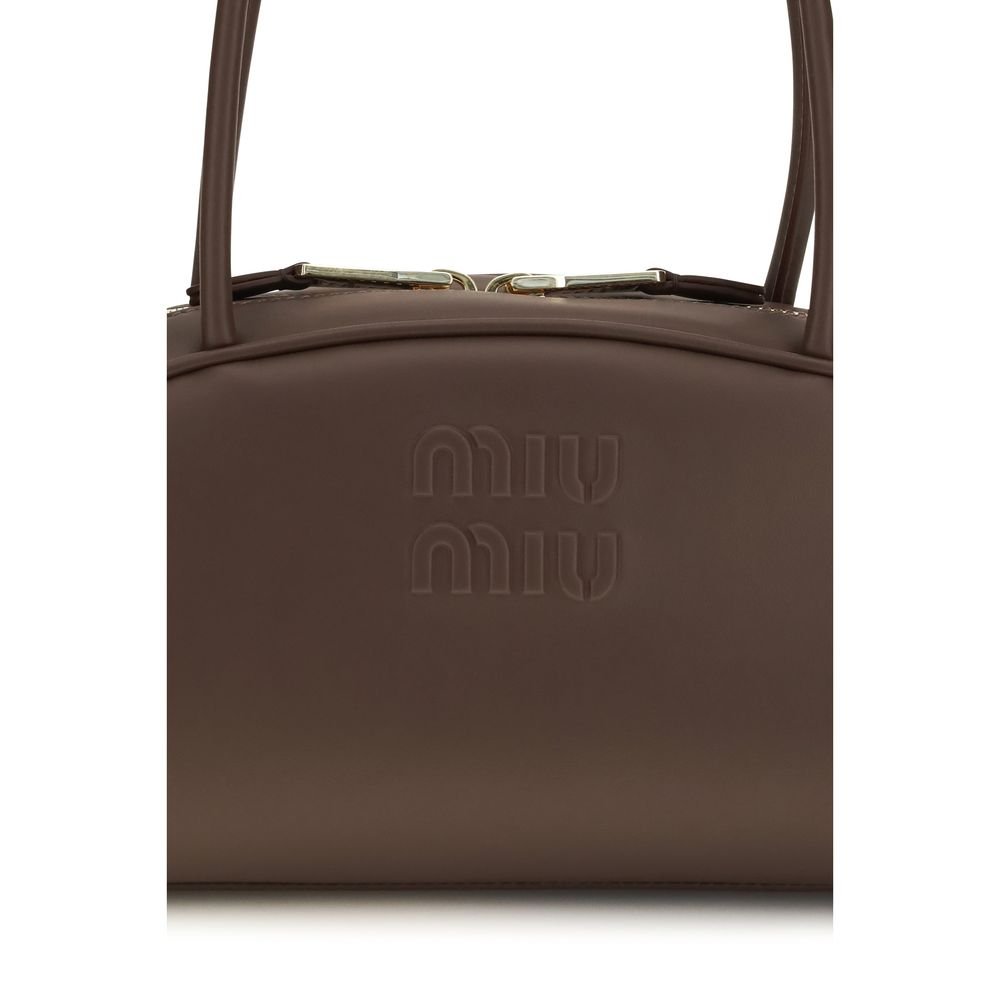 Miu Miu Brown Calf Leather Bos Taurus Shoulder Bag - Image 4
