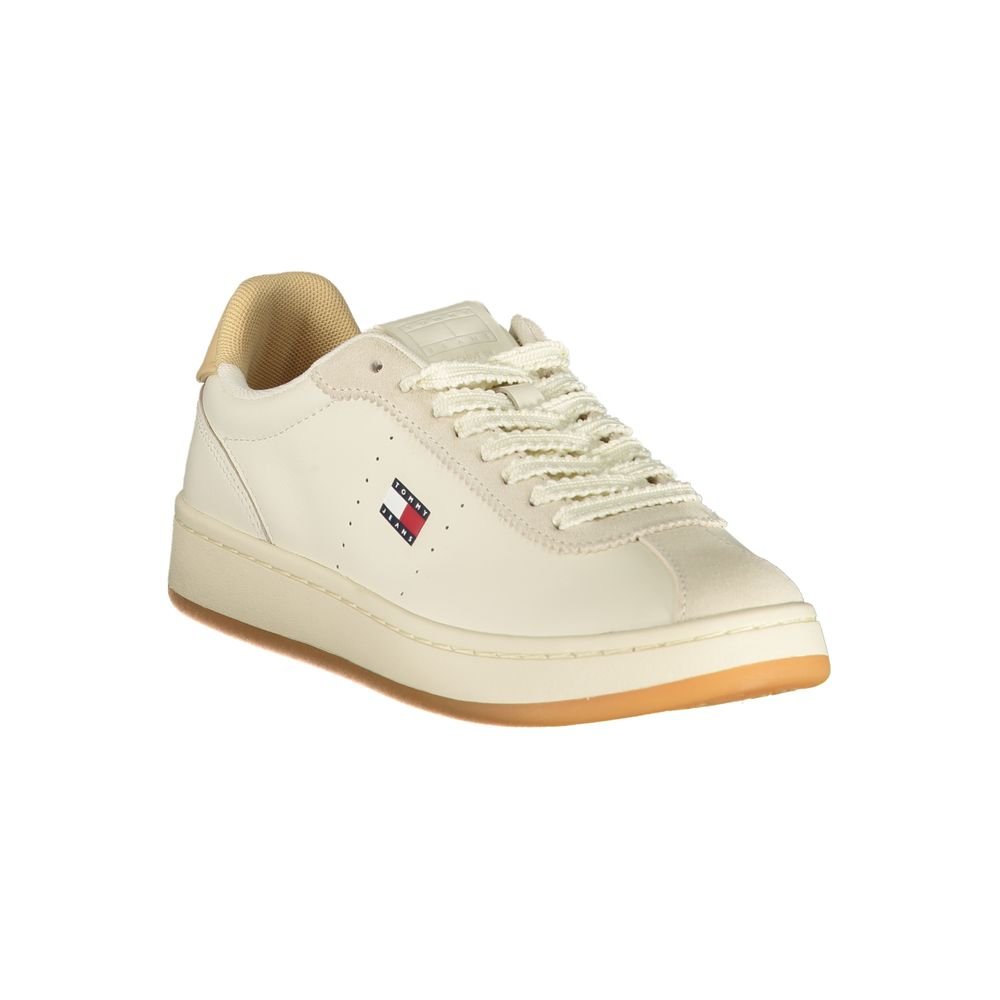 Tommy Hilfiger Beige Polyurethane Womens Sneaker - Image 2