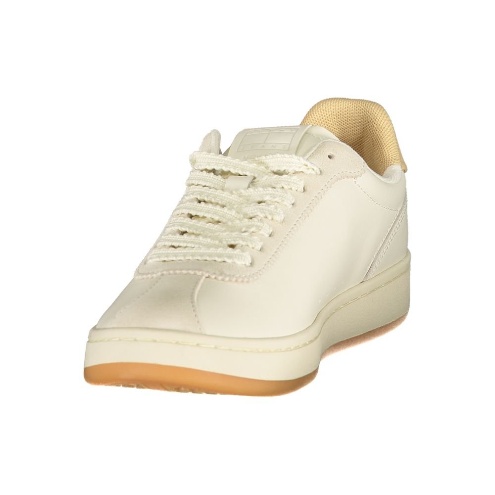 Tommy Hilfiger Beige Polyurethane Womens Sneaker - Image 3