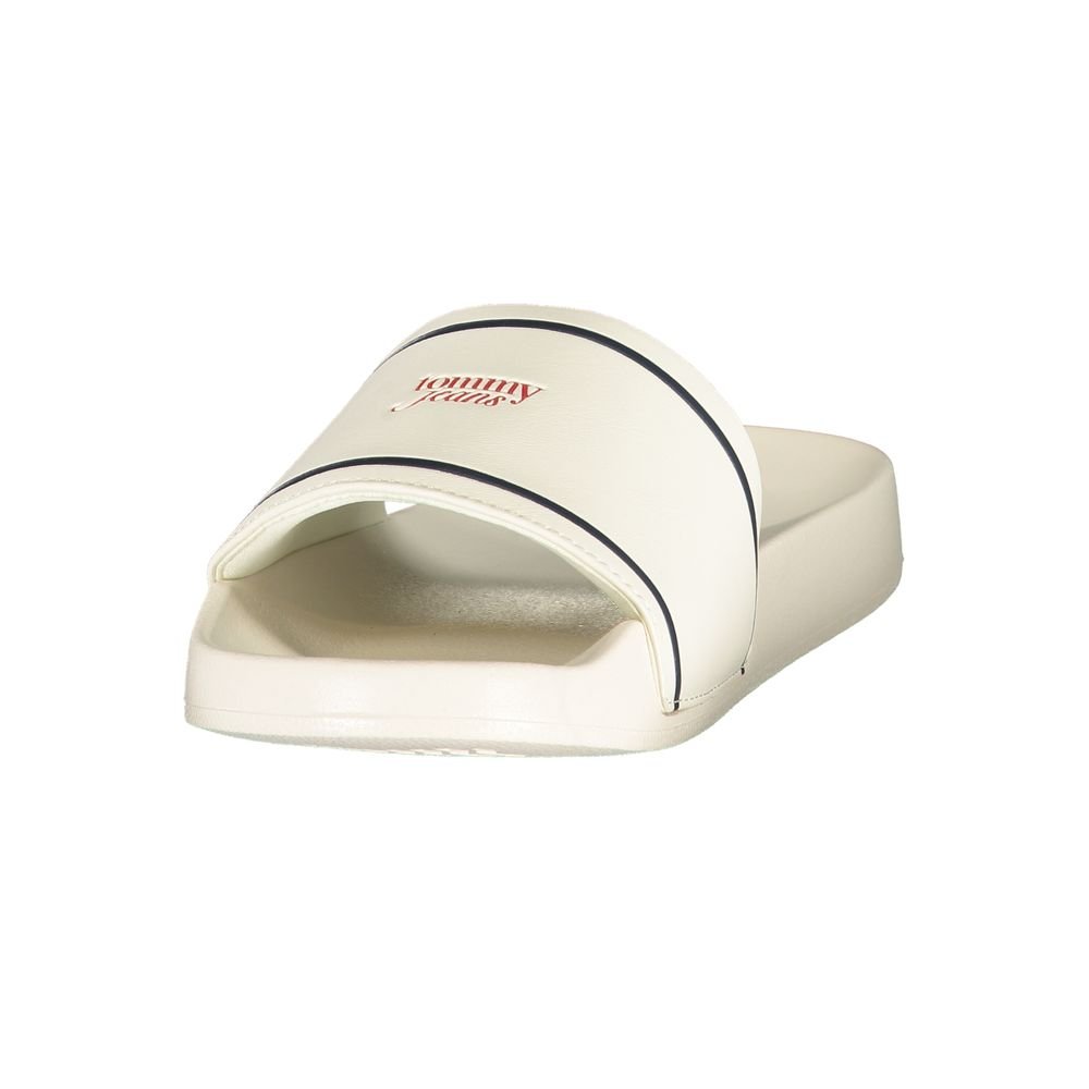Tommy Hilfiger White Polyurethane Women's Slipper - Image 3