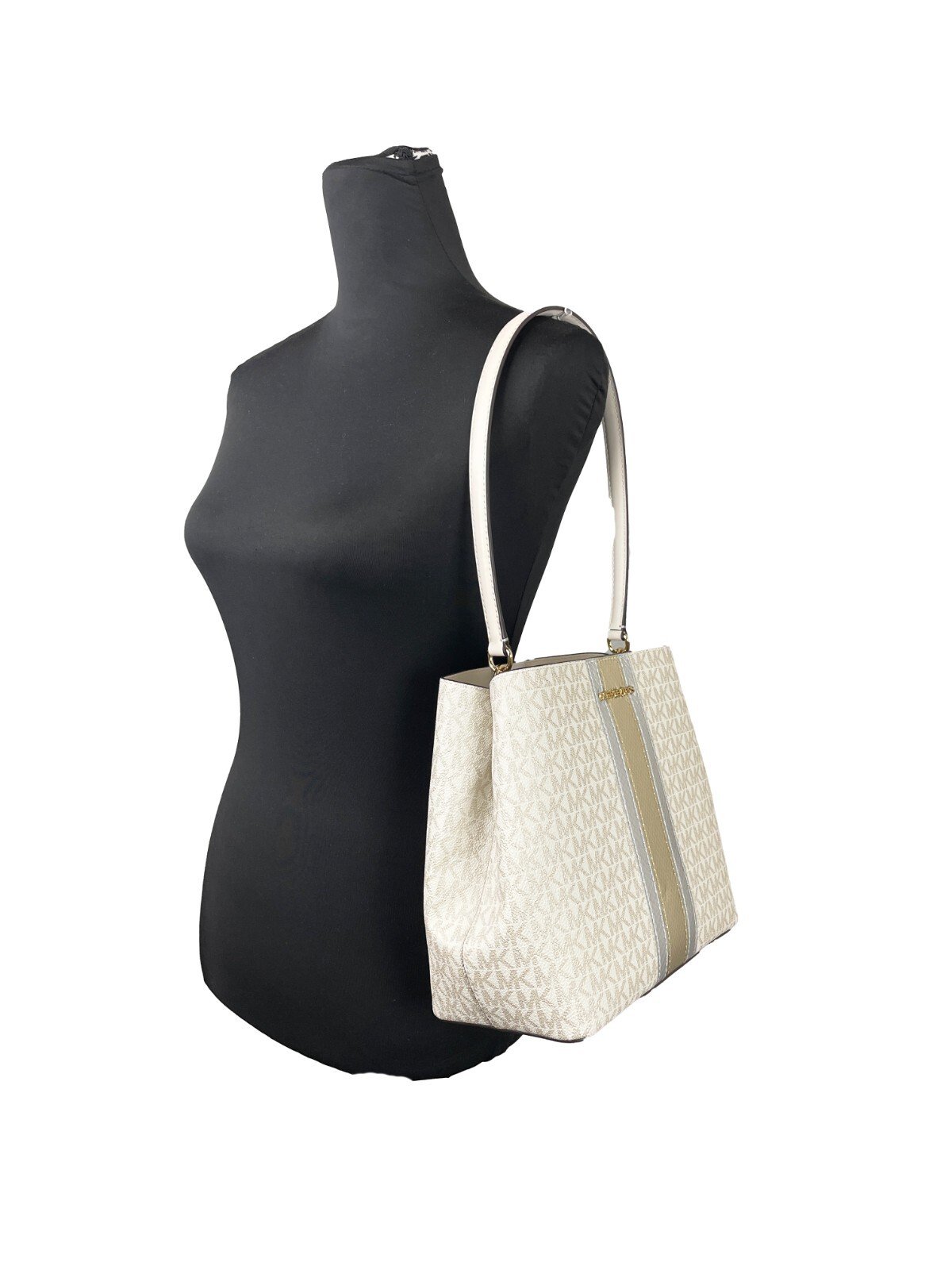 Michael Kors Medium Pratt Bucket Shoulder Bag Purse - Image 4