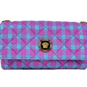 Versace Wool Lurex Medium Shoulder Crossbody Bag