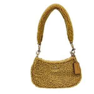 COACH Coach Teri Mini Shearling Fur Crossbody Bag