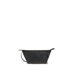 Gucci Black Cotton Clutch Bag