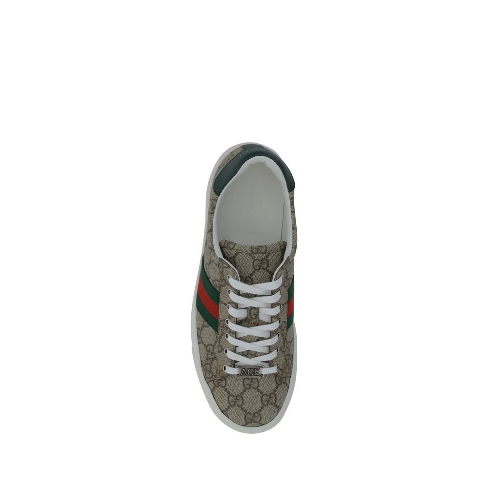 Gucci Multicolor Fabric Platform Sneakers - Image 4