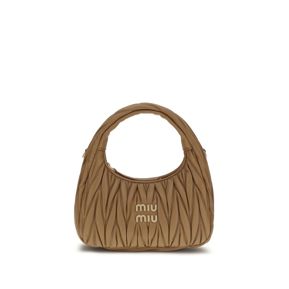 Miu Miu Beige Calf Leather Bos Taurus Handbag