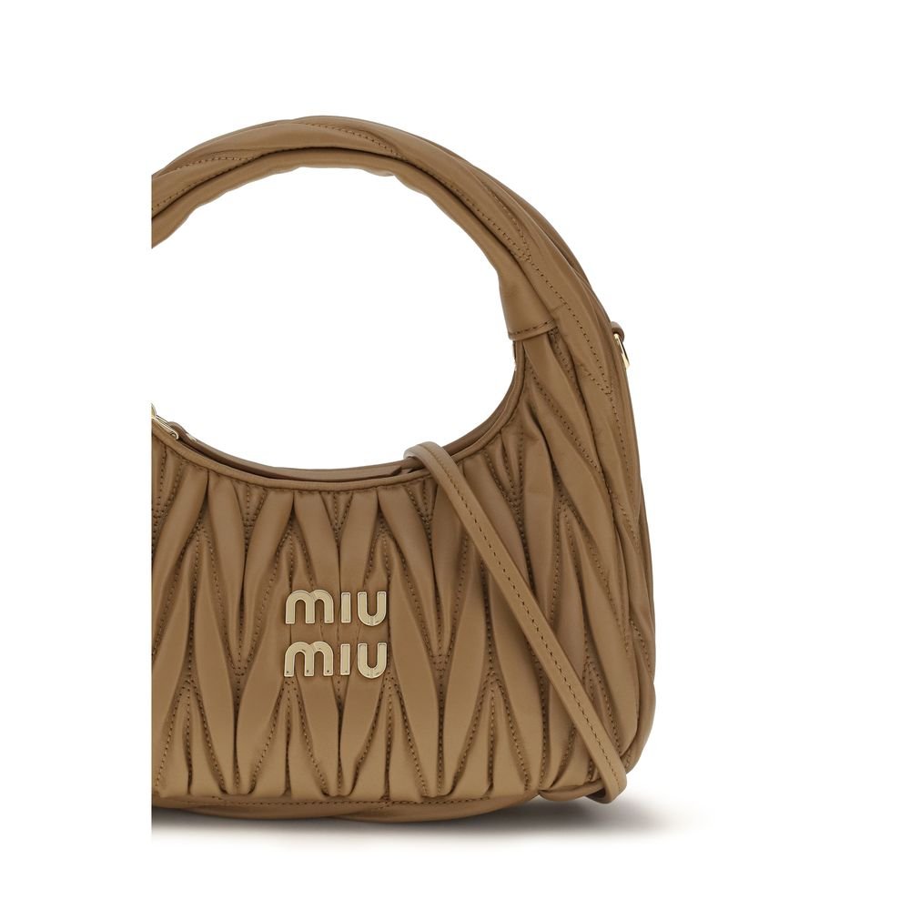 Miu Miu Beige Calf Leather Bos Taurus Handbag - Image 4