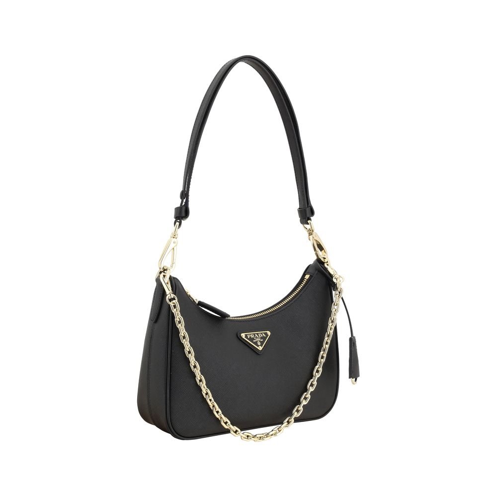 Prada Black Calf Leather Bos Taurus Shoulder Bag - Image 2