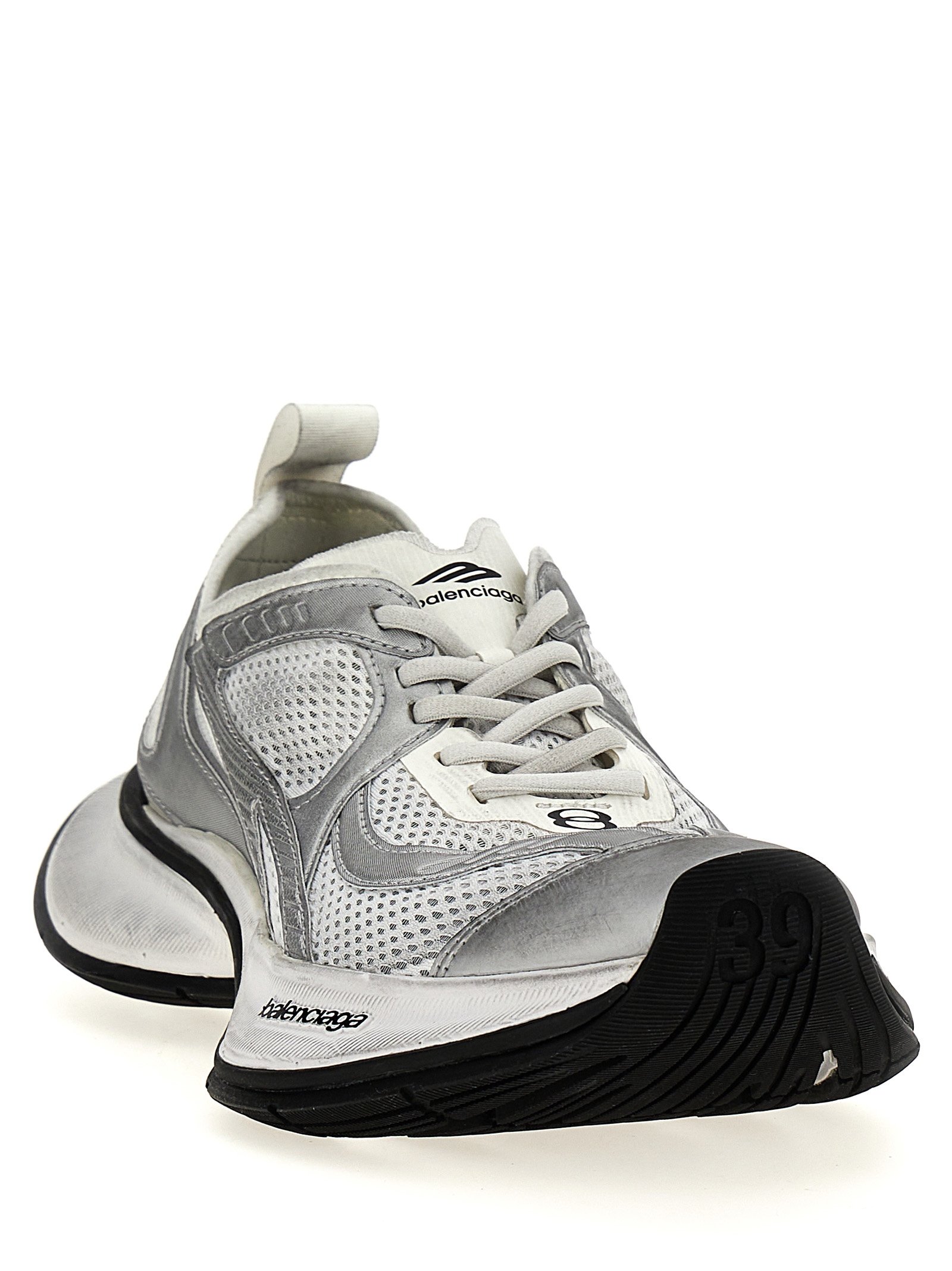 Balenciaga Gray Polyester Athletic Sneakers - Image 2
