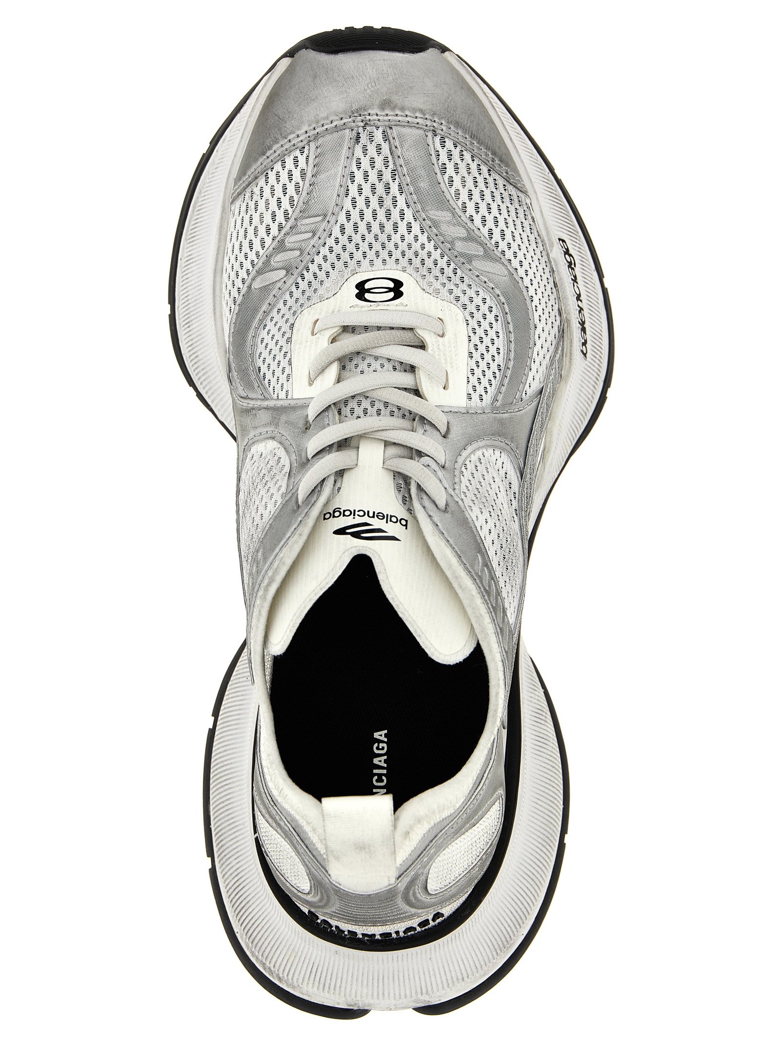 Balenciaga Gray Polyester Athletic Sneakers - Image 4