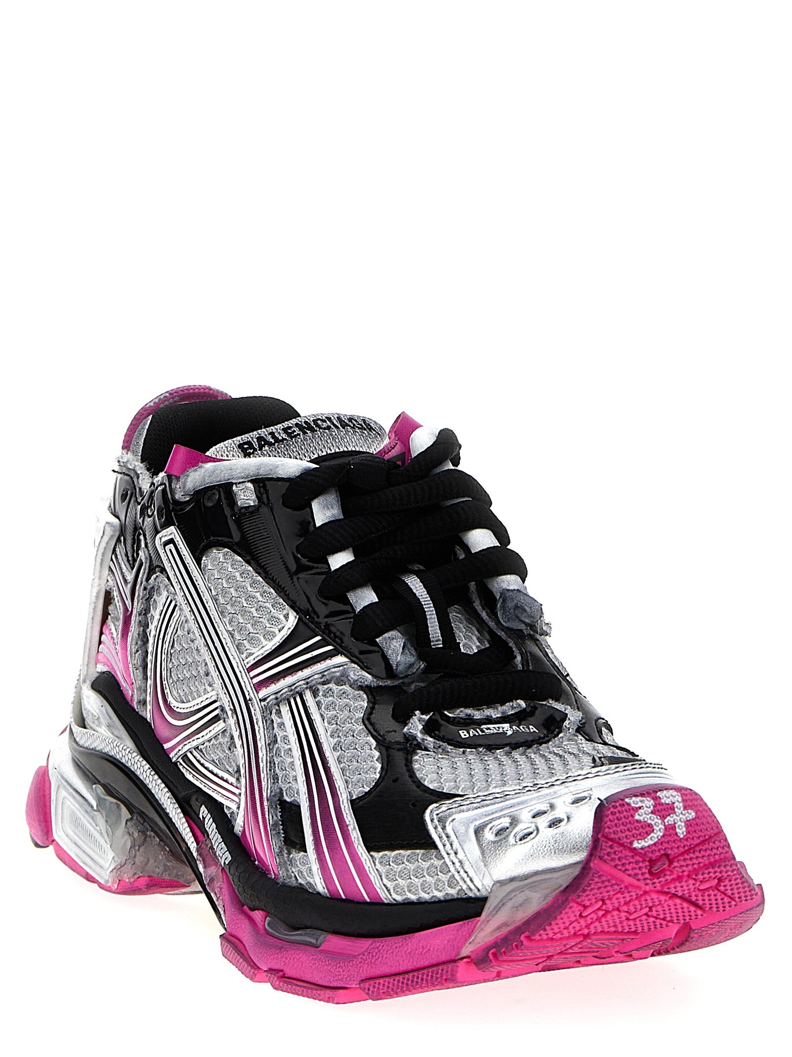 Balenciaga Multicolor Polyethylene Athletic Sneakers - Image 2