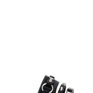 Balenciaga Black Lamb Leather Slides