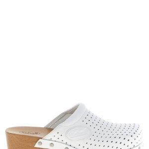 Balenciaga White Calfskin Clogs
