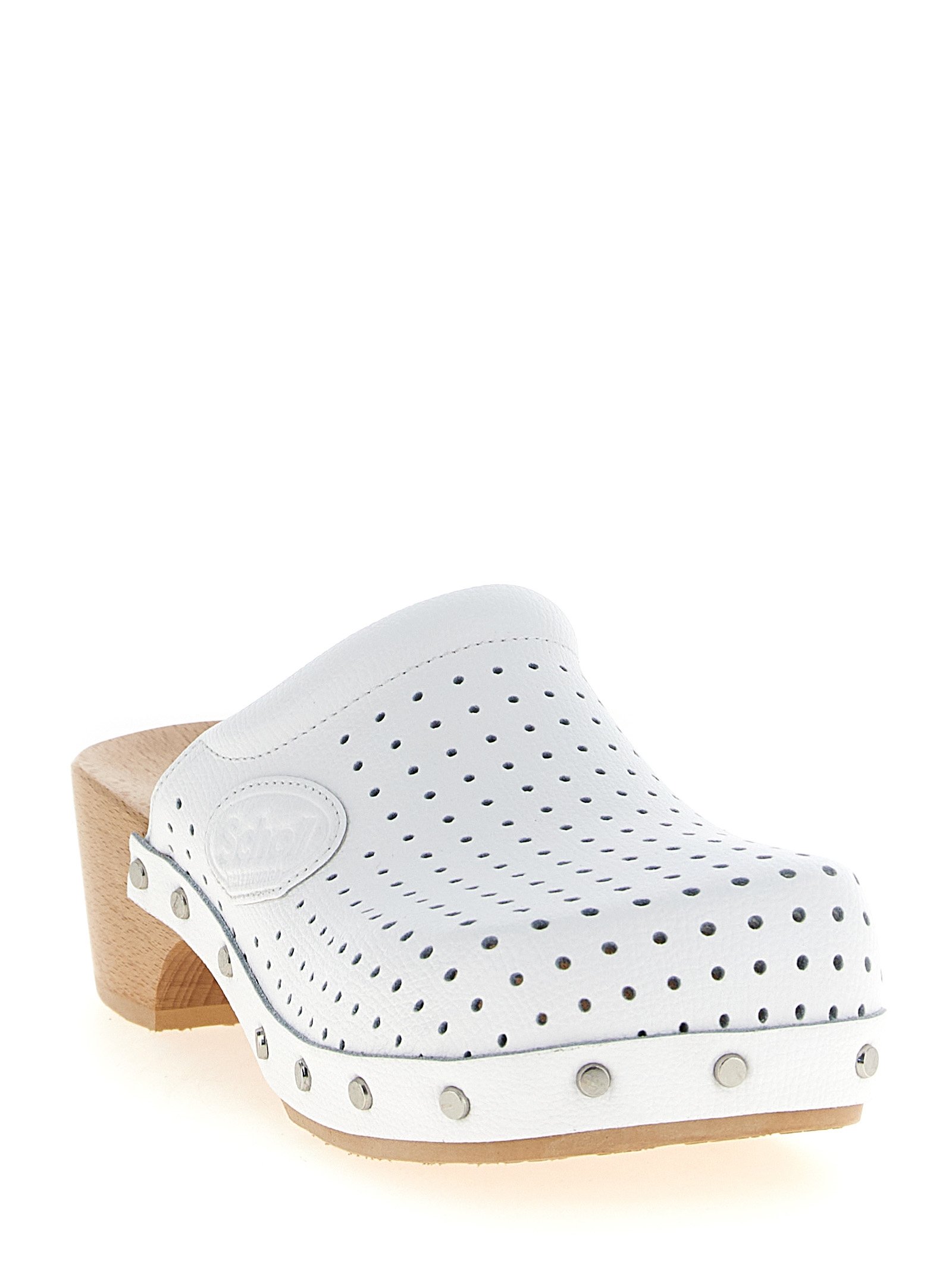 Balenciaga White Calfskin Clogs - Image 2