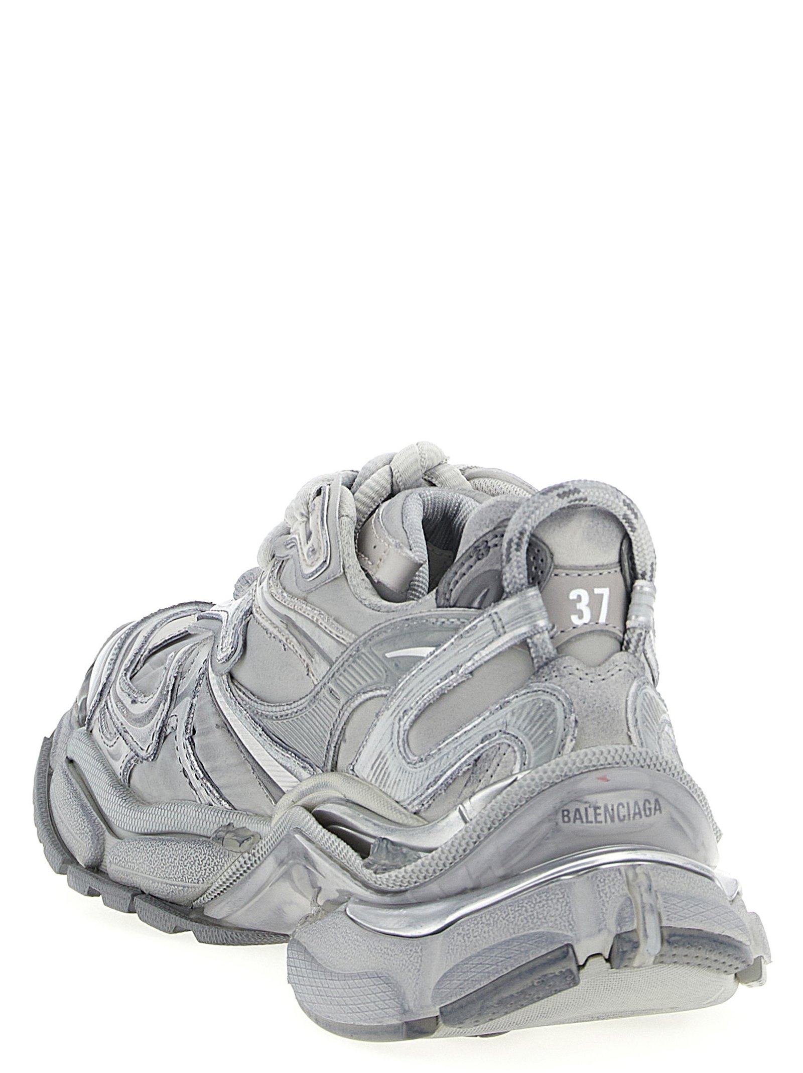 Balenciaga Gray Polyethylene Athletic Sneakers - Image 3