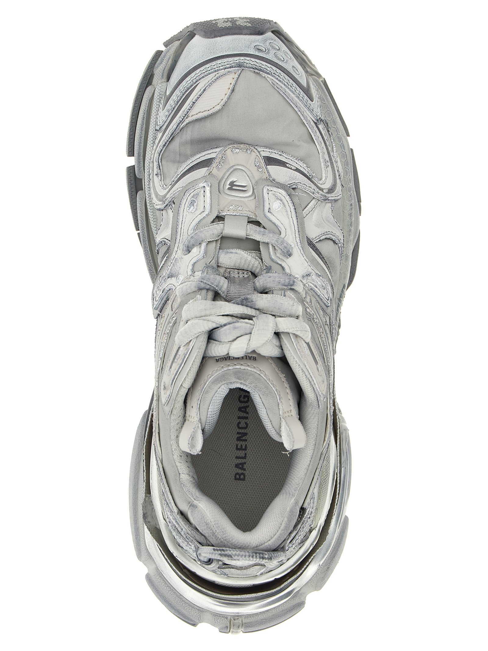 Balenciaga Gray Polyethylene Athletic Sneakers - Image 4