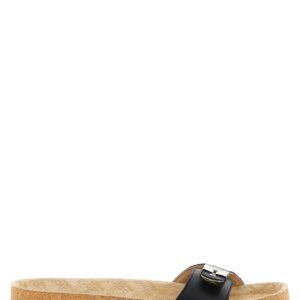 Balenciaga Black Calfskin Slides