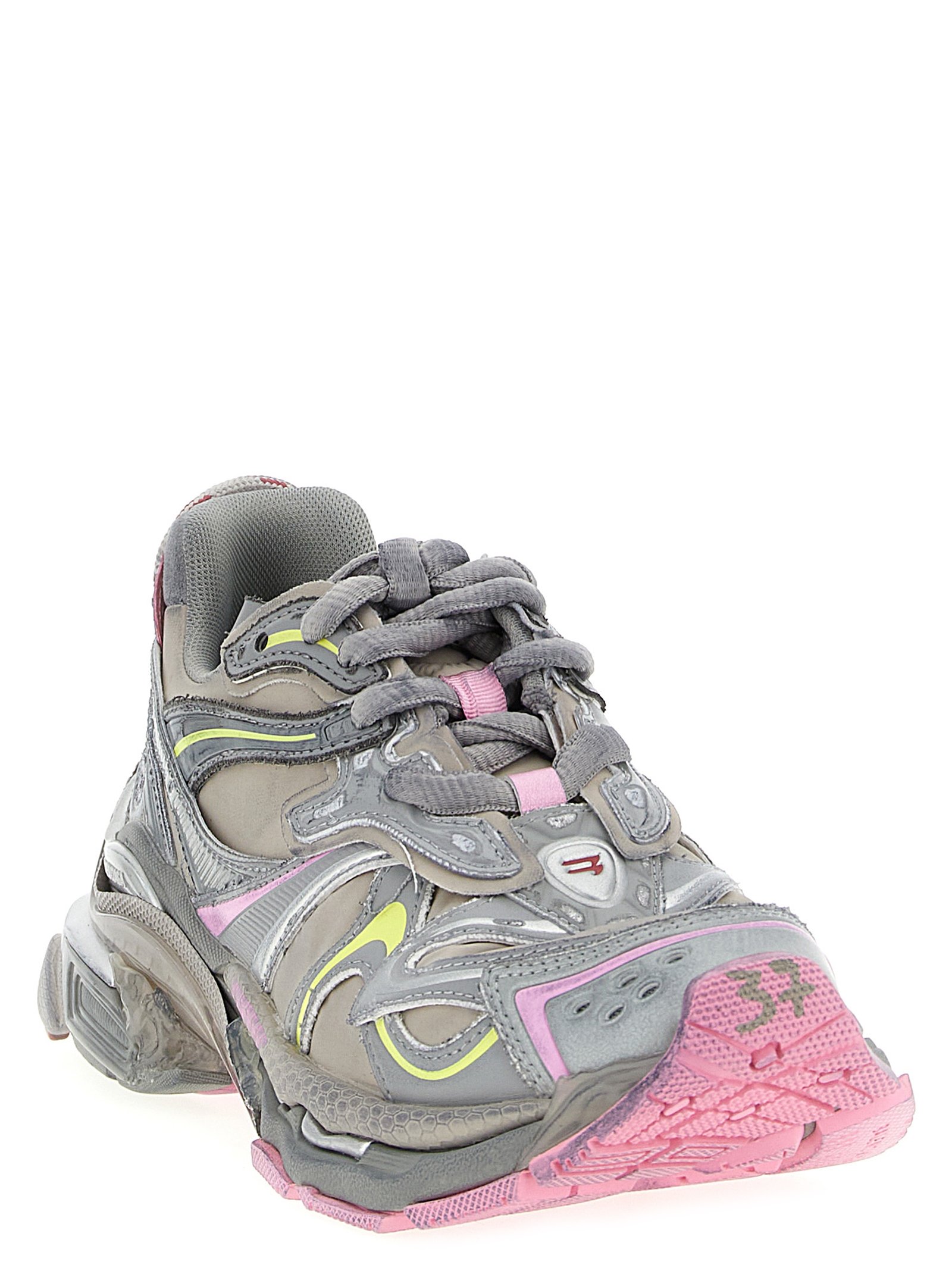 Balenciaga Multicolor Polyethylene Athletic Sneakers - Image 2