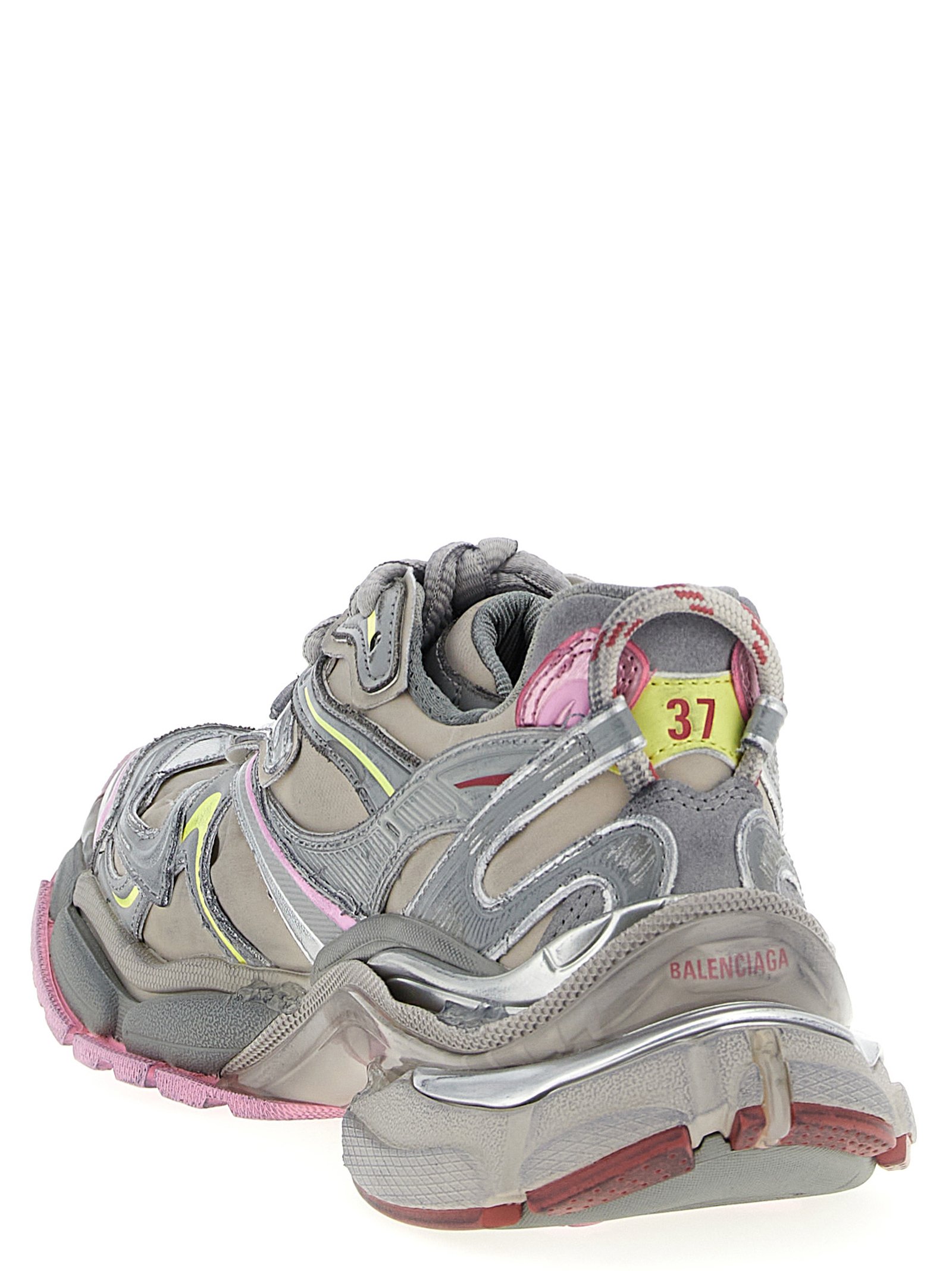 Balenciaga Multicolor Polyethylene Athletic Sneakers - Image 3