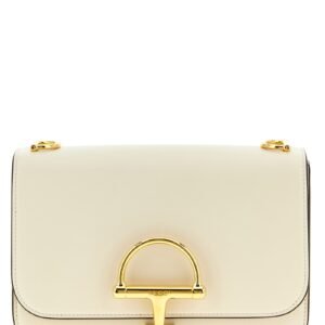 Gucci White Calfskin Shoulder Bag