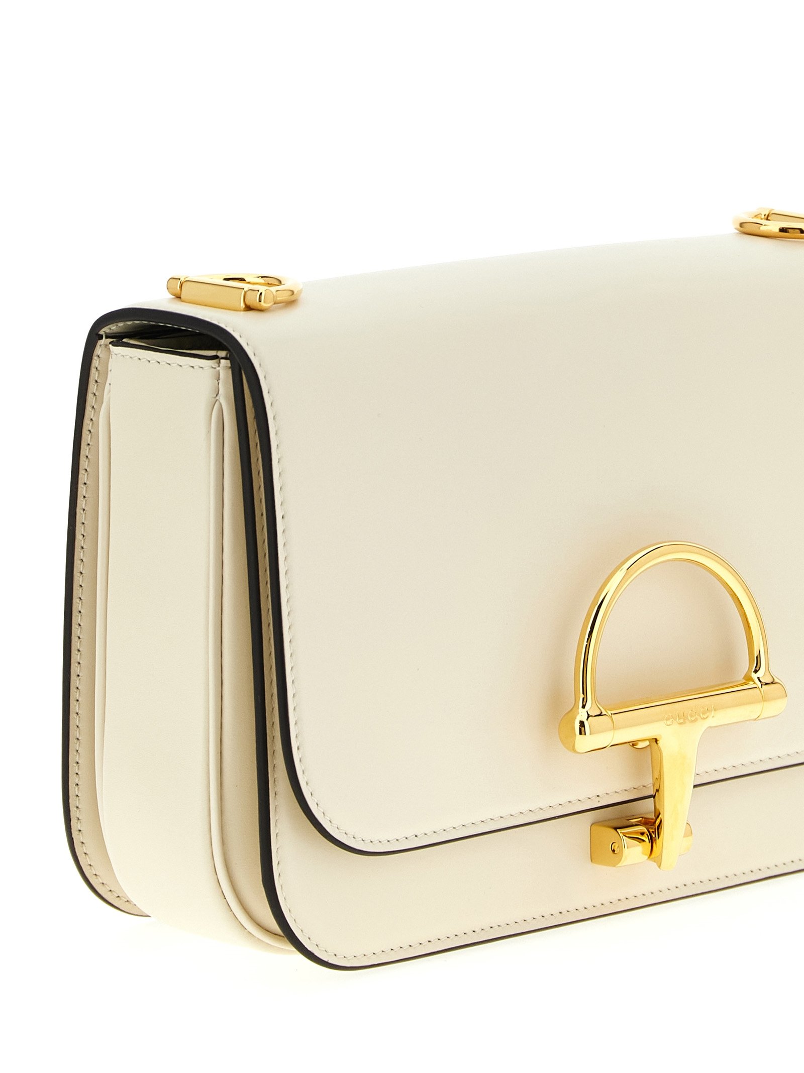 Gucci White Calfskin Shoulder Bag - Image 3