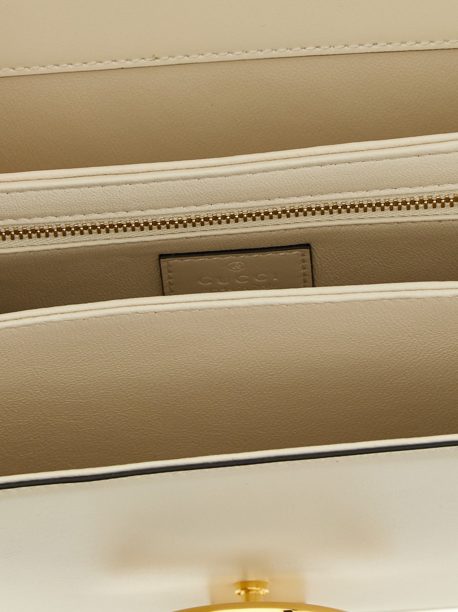 Gucci White Calfskin Shoulder Bag - Image 4