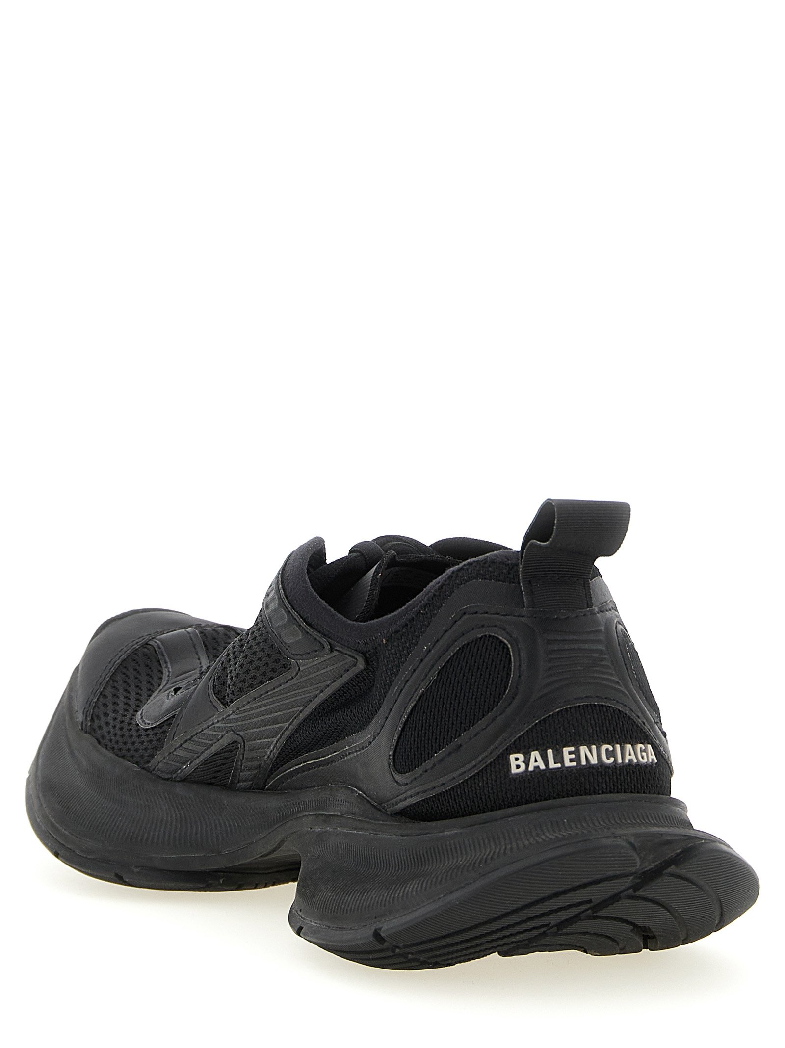 Balenciaga Black Polyester Athletic Sneakers - Image 3