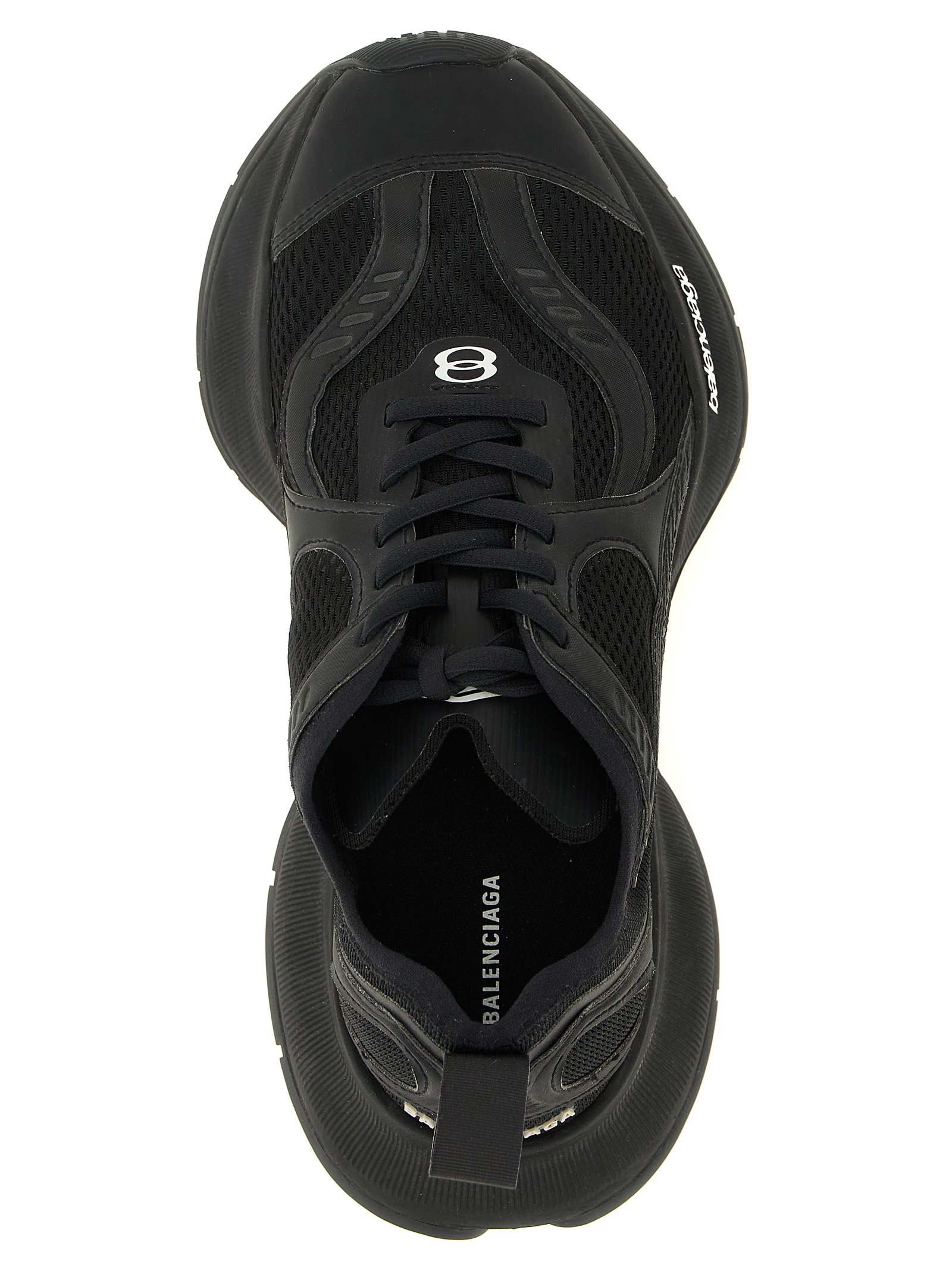 Balenciaga Black Polyester Athletic Sneakers - Image 4