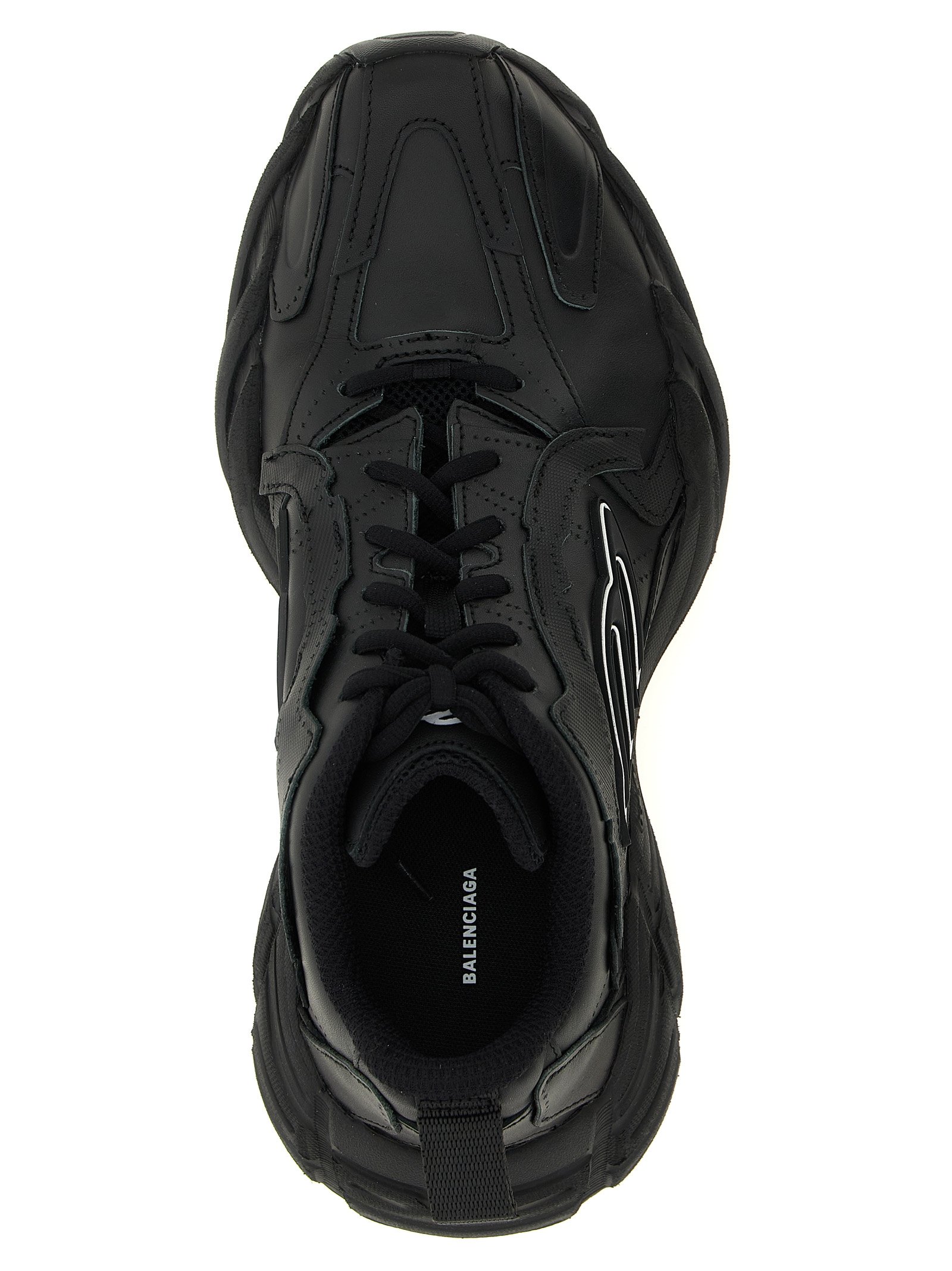 Balenciaga Black Calfskin Athletic Sneakers - Image 4