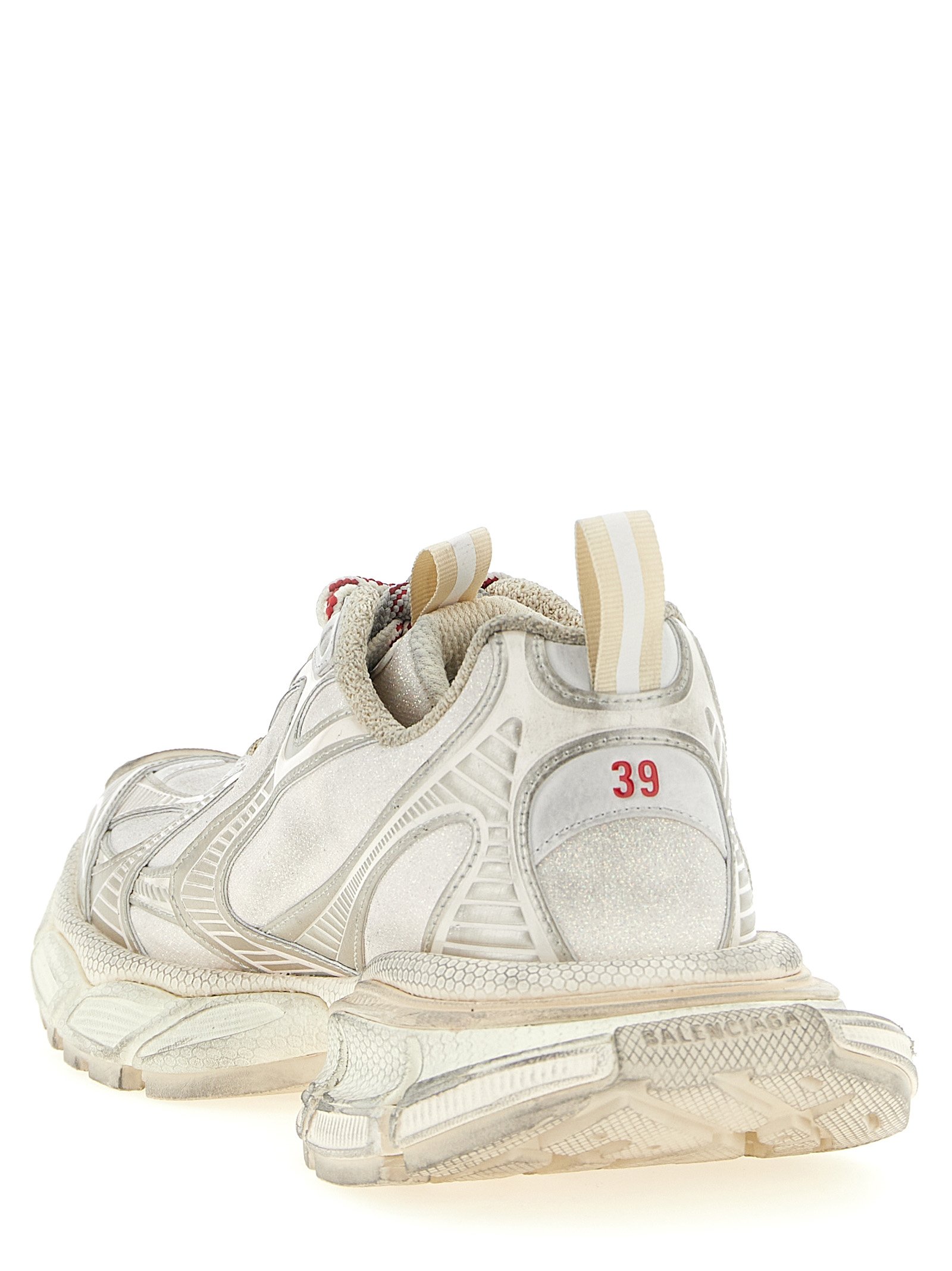 Balenciaga Silver Polyethylene Athletic Sneakers - Image 3